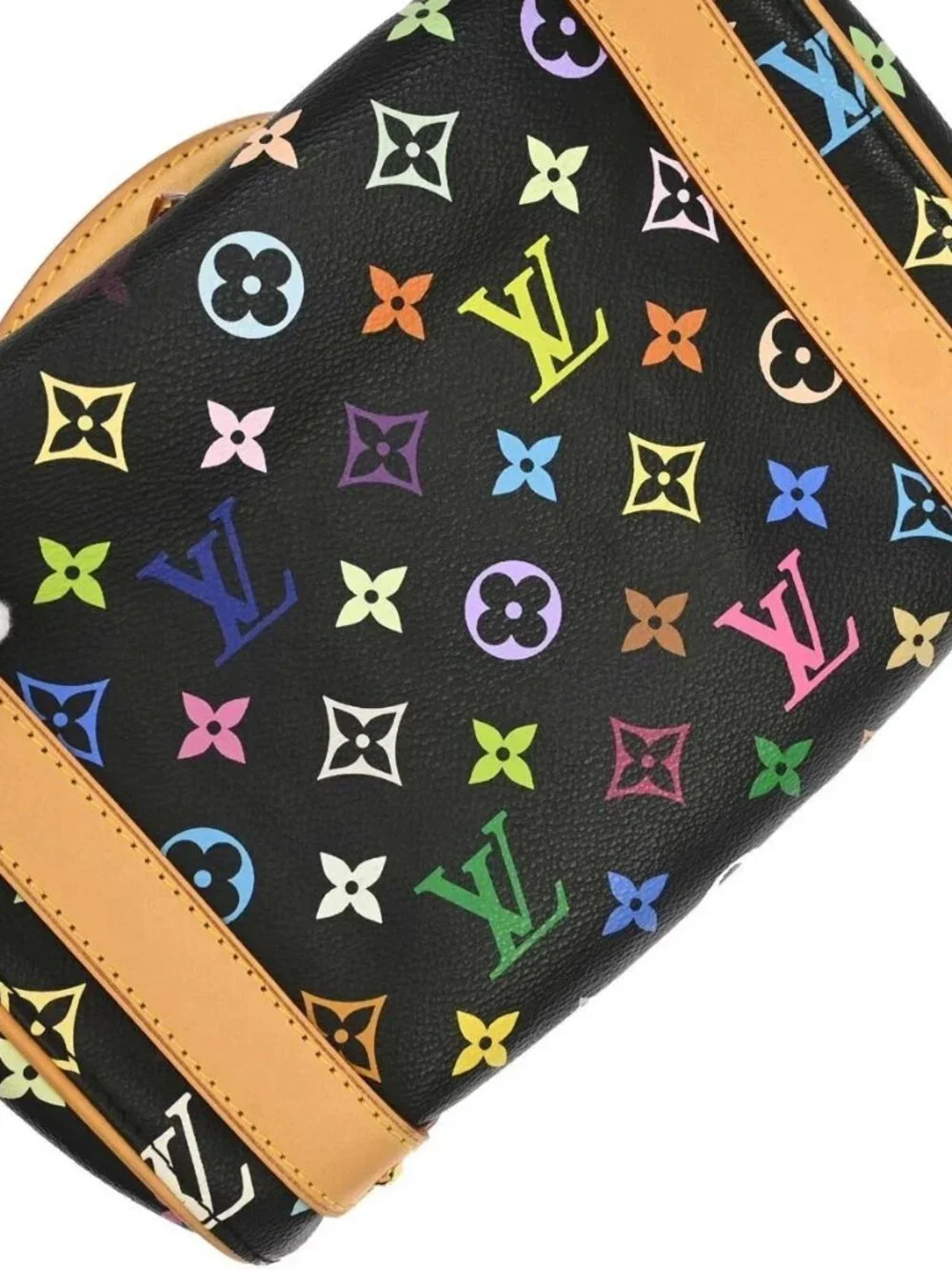 Louis Vuitton Black Monogram Multicolor Priscilla Handbag M40097